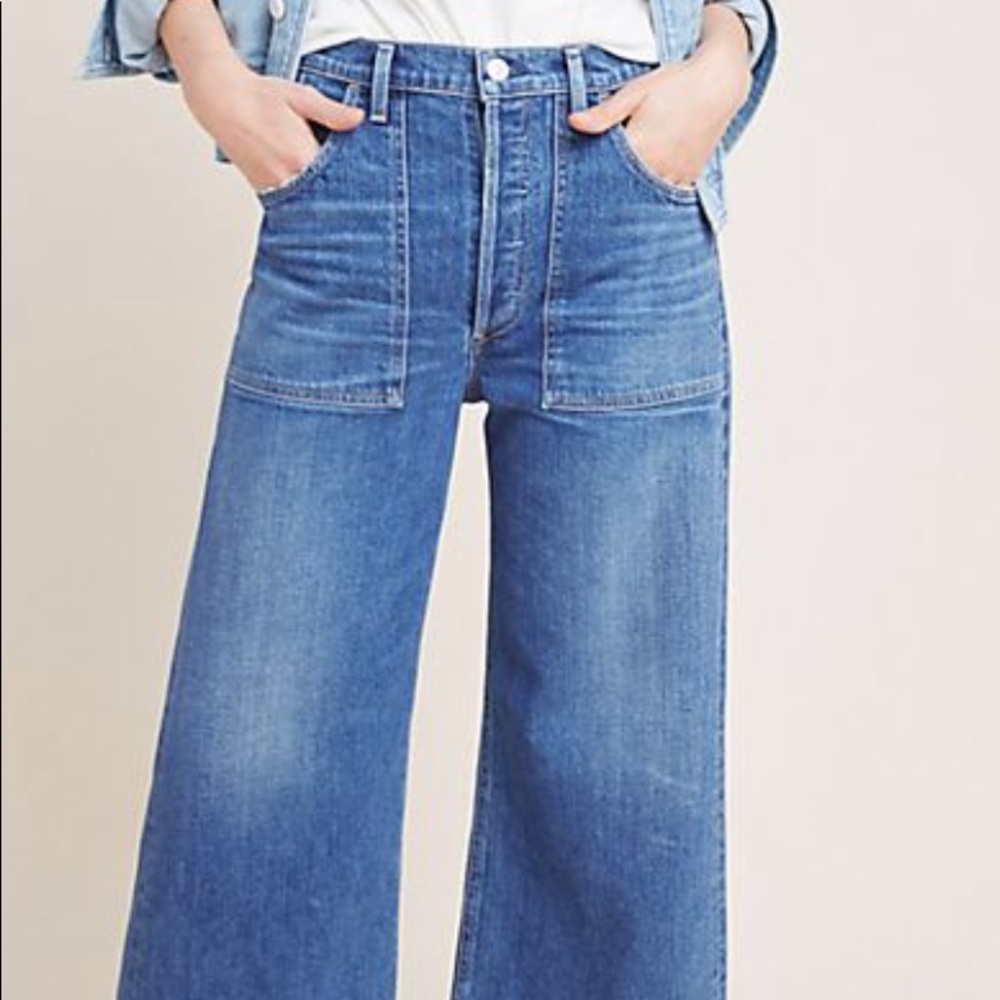 Citizens of Humanity high rise wide leg jeans